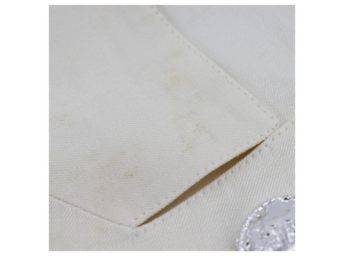 Hermès Conjunto de falda de lino Hermes blanco - vista 9