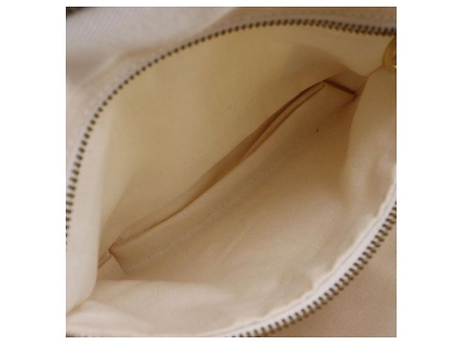 Céline Borsa a mano Celine Mini Boston in nylon, tela e pelle Bianco - vista 10