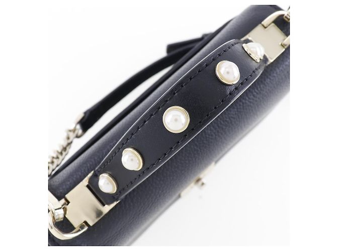 Borsa a spalla 2WAY in pelle con perle finte Kate Spade Nero - vista 6