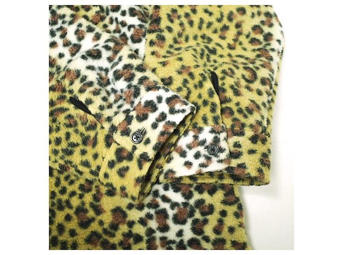 Supreme Fleece Zip Up Hooded Shirt XL Brown Leopard - vista 5