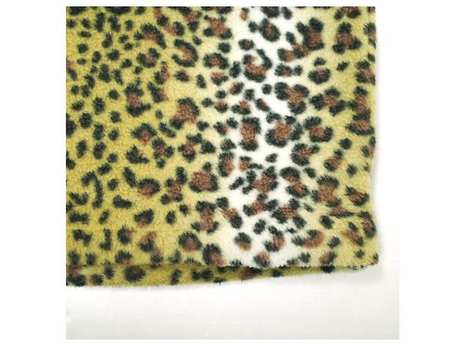 Supreme Fleece Zip Up Hooded Shirt XL Brown Leopard - vista 6