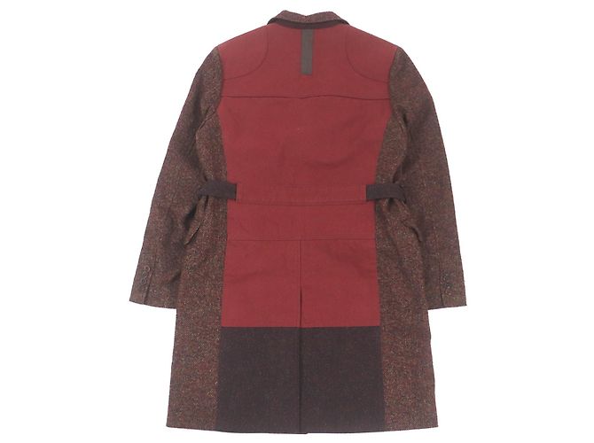 Abrigo de tweed marrón JUNYA WATANABE MAN COMME des GARCONS S Castaño - vista 4