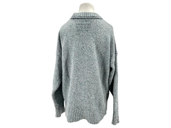 Frame Denim FRAME Strickwaren T.International S Wolle Blau - Ansicht 2
