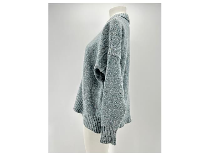 Frame Denim FRAME Strickwaren T.International S Wolle Blau - Ansicht 4