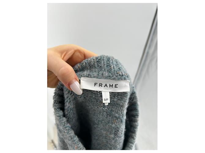 Frame Denim FRAME Strickwaren T.International S Wolle Blau - Ansicht 5