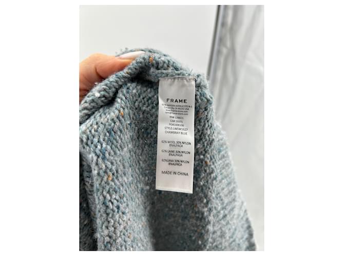 Frame Denim FRAME Strickwaren T.International S Wolle Blau - Ansicht 6