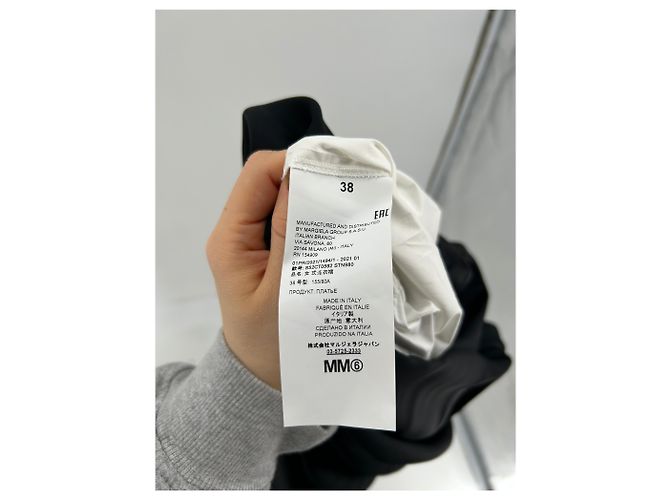 Vestido MM6 T.FR 38 Algodón Negro - vista 6