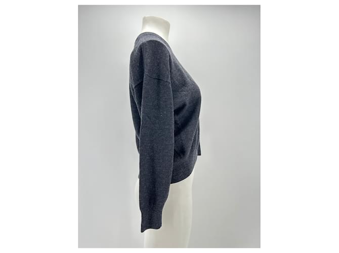 IRO Strickwaren T.International S Wolle Grau - Ansicht 3
