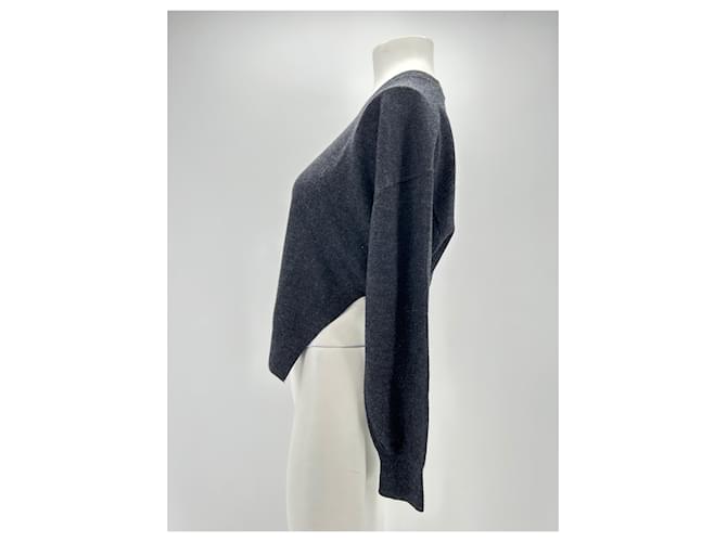 IRO Strickwaren T.International S Wolle Grau - Ansicht 4