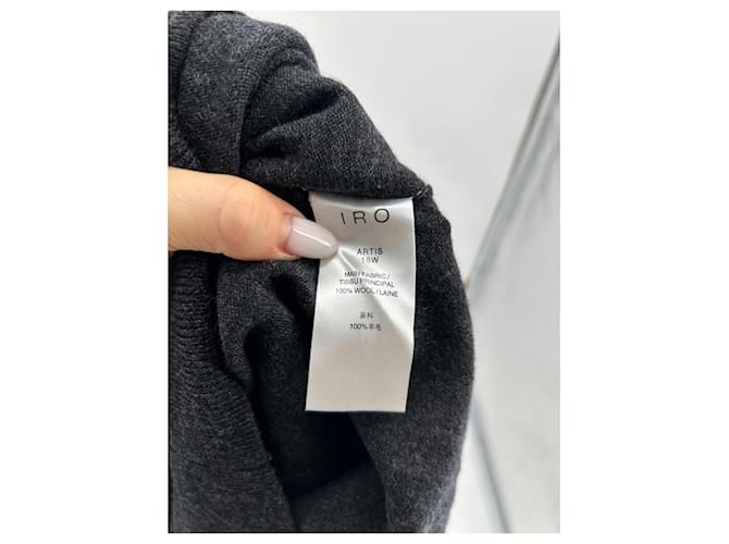 IRO Strickwaren T.International S Wolle Grau - Ansicht 6