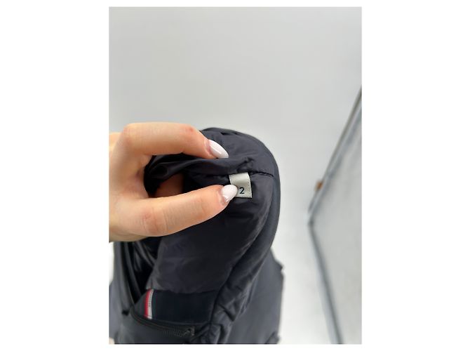 Casacos MONCLER T.0 - 6 2 Poliéster Azul marinho - vista 4