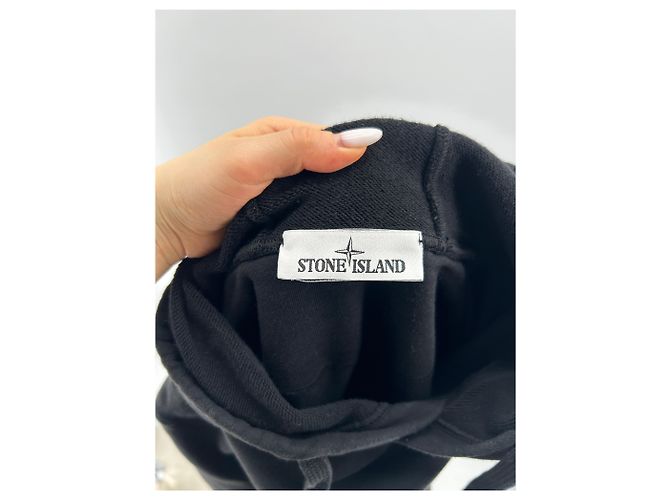 STONE ISLAND Malhas e moletons T.Internacional XL Algodão Preto - vista 3