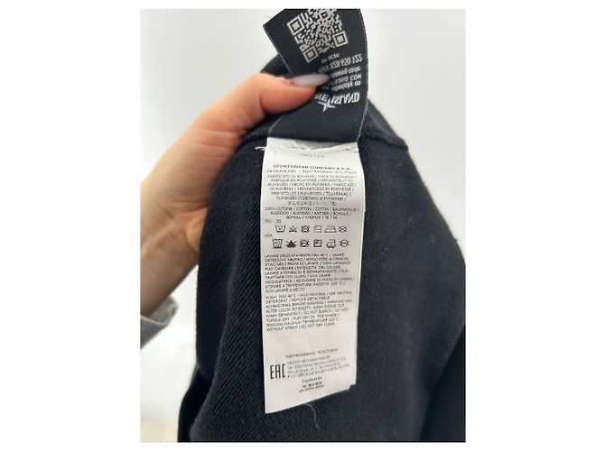STONE ISLAND Malhas e moletons T.Internacional XL Algodão Preto - vista 5