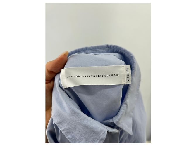 VICTORIA, VICTORIA BECKHAM Tops T.FR 38 Algodón Azul - vista 5