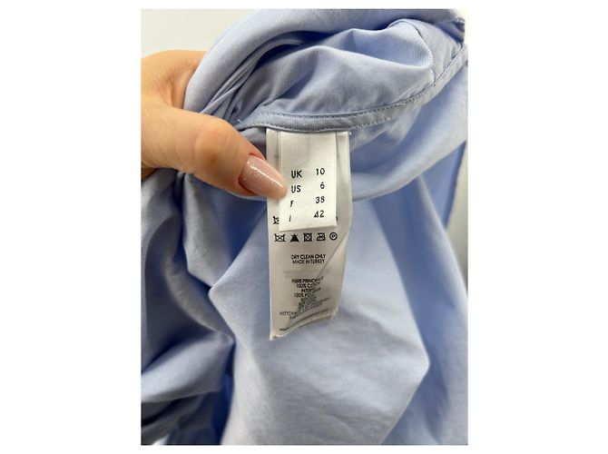 VICTORIA, VICTORIA BECKHAM Tops T.FR 38 Algodón Azul - vista 6