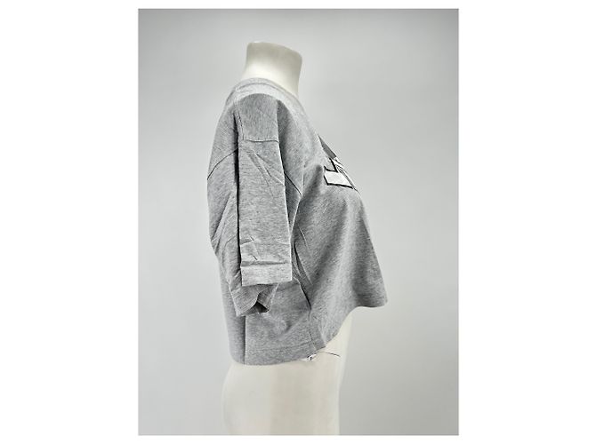 MM6 Tops T.International S Algodón Gris - vista 3