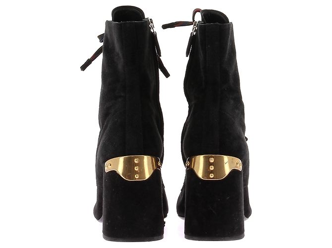 PRADA Stivaletti T.EU 39 Camoscio Nero - vista 5