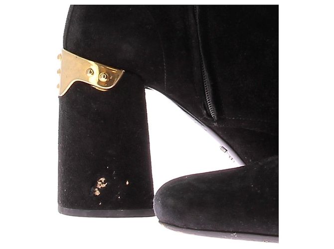 PRADA Stivaletti T.EU 39 Camoscio Nero - vista 8