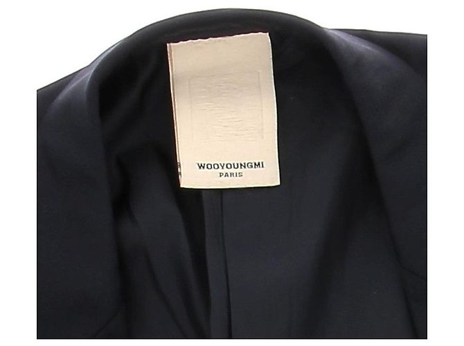 Autre Marque WOOYOUNGMI Jacken T.IT 46 Wolle Marineblau - Ansicht 5