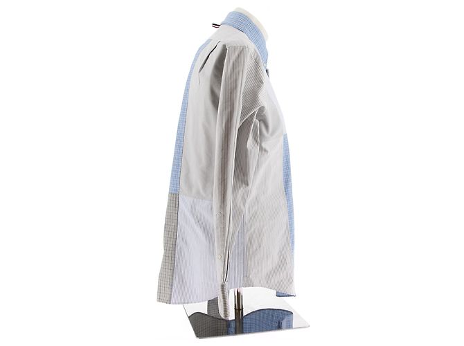 THOM BROWNE Camicie T.International M Cotone Blu - vista 3