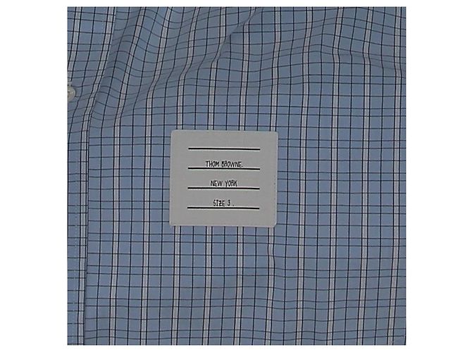 THOM BROWNE Camicie T.International M Cotone Blu - vista 6