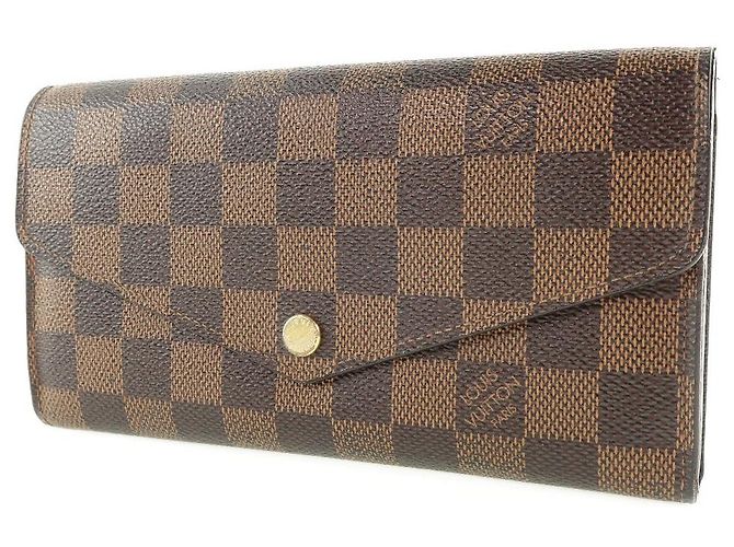 Louis Vuitton Damier Canvas Sarah Wallet N63209 Brown - view 2