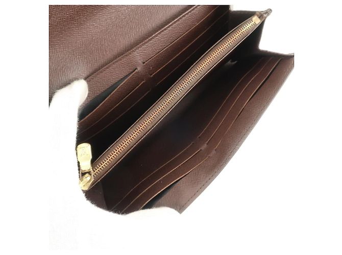 Louis Vuitton Damier Canvas Sarah Wallet N63209 Brown - view 7