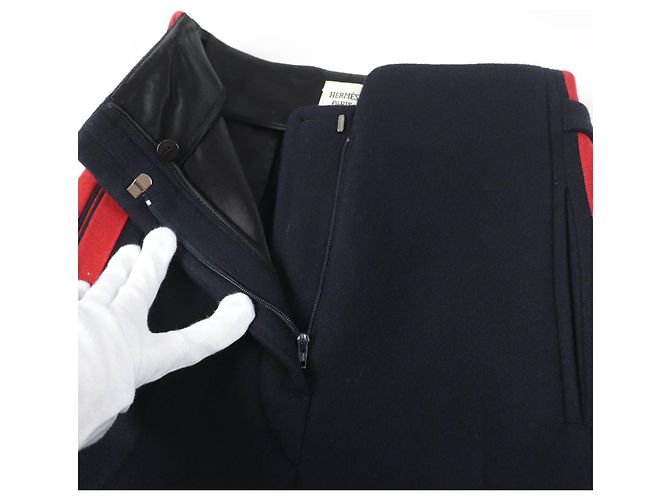 Hermès Pantalones Sideline de Cachemira Hermes para Mujeres Azul marino - vista 4