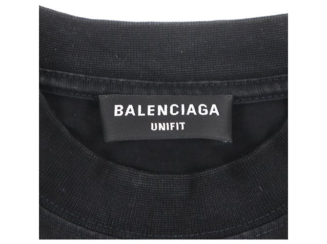 Camiseta de algodão estampada xadrez desgastada Balenciaga L - vista 6