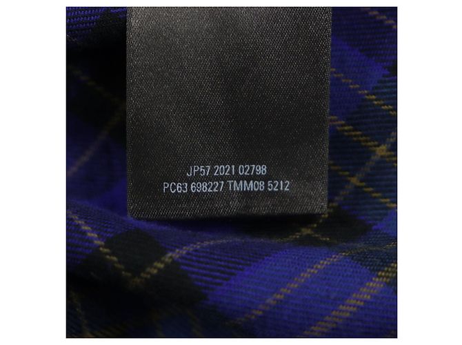Camiseta de algodão estampada xadrez desgastada Balenciaga L - vista 8