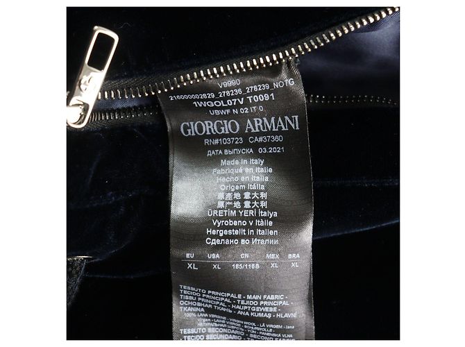 Casaco com capuz de lã virgem Giorgio Armani XL - vista 12