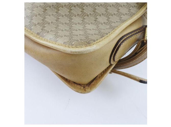 Céline Borsa a Spalla in PVC Celine Macadam Marrone - vista 4