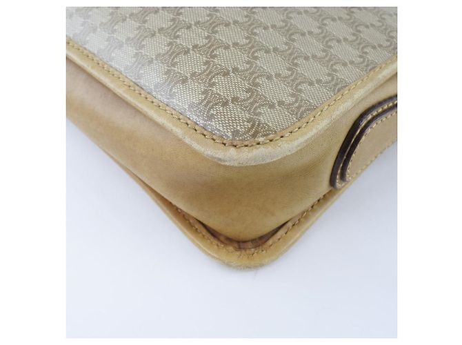 Céline Borsa a Spalla in PVC Celine Macadam Marrone - vista 6