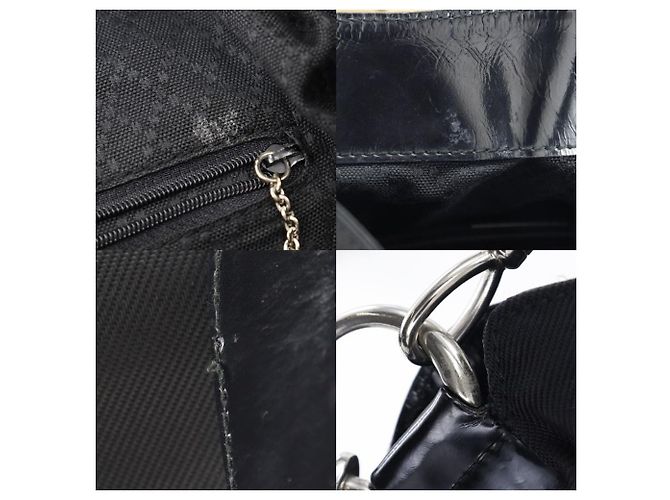 Gucci Nylon Canvas Bamboo Handtasche 2way Schwarz - Ansicht 8