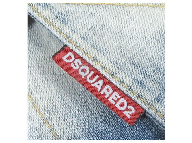 Giacca di jeans blu indaco Dsquared2 Dan - vista 5