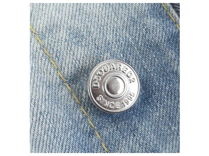 Giacca di jeans blu indaco Dsquared2 Dan - vista 6