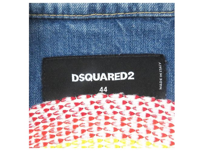 Giacca di jeans blu indaco Dsquared2 Dan - vista 7