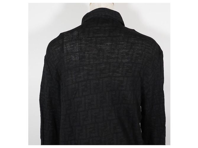 Fendi Woll-Zucca Langarmhemd - Ansicht 4