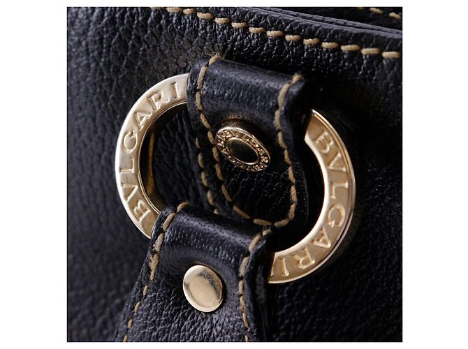 Bulgari Borsa a mano Bvlgari in pelle Maxi Letter 2WAY Nero - vista 14