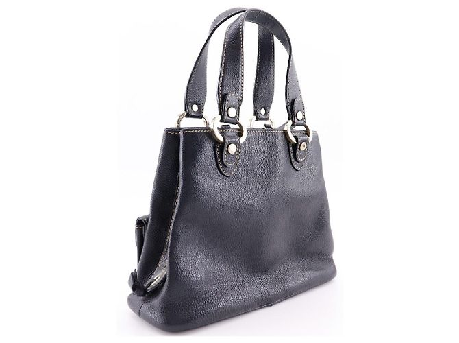 Bulgari Borsa a mano Bvlgari in pelle Maxi Letter 2WAY Nero - vista 3