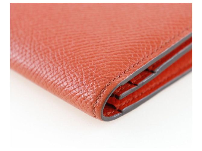 Hermès Cartera Larga Beancoufle Hermes Naranja - vista 5