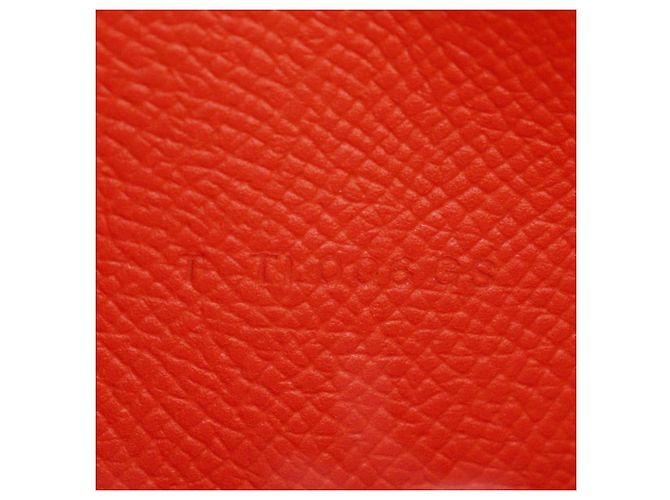 Hermès Cartera Larga Beancoufle Hermes Naranja - vista 9