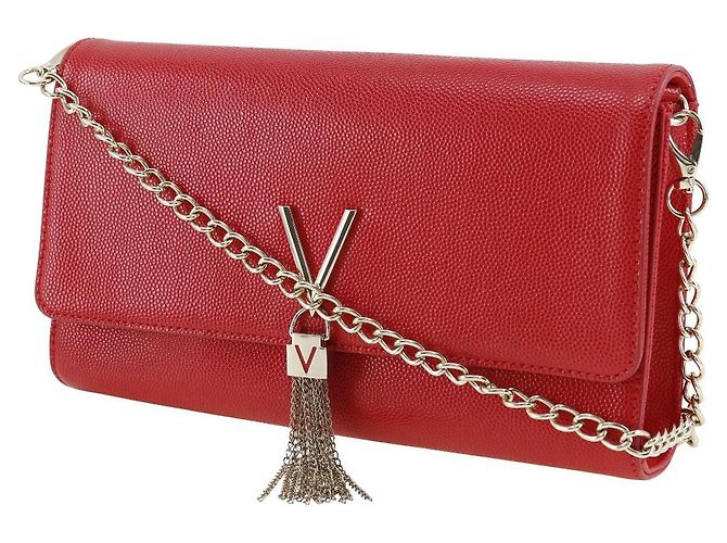 Autre Marque Borsa a spalla in pelle Mario Valentino 2WAY Clutch Rossa Rosso - vista 2