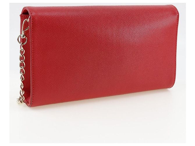 Autre Marque Borsa a spalla in pelle Mario Valentino 2WAY Clutch Rossa Rosso - vista 3