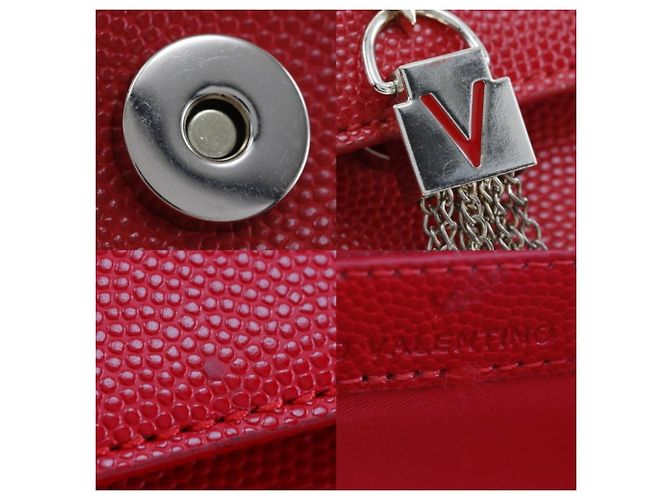 Autre Marque Borsa a spalla in pelle Mario Valentino 2WAY Clutch Rossa Rosso - vista 7