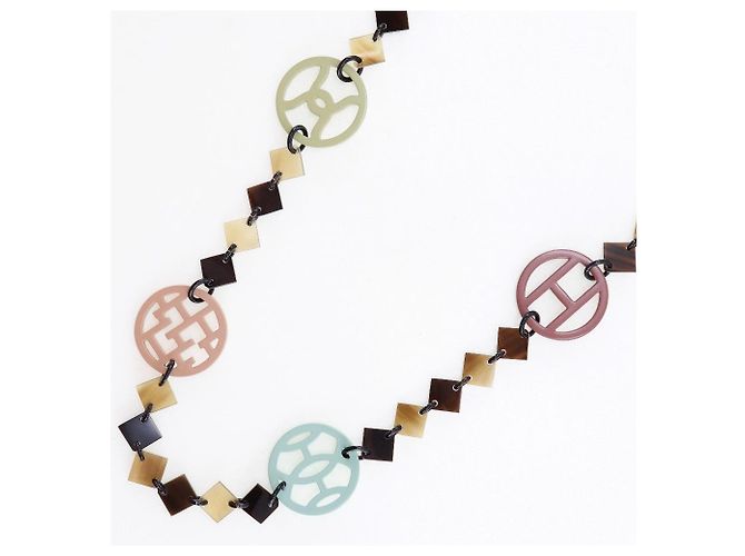 Hermès Collana Diva Hermes in corno di bufalo Multicolore - vista 3