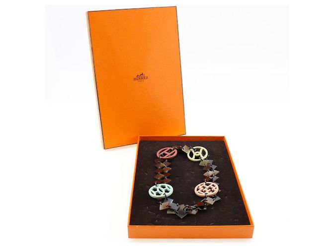 Hermès Collana Diva Hermes in corno di bufalo Multicolore - vista 7