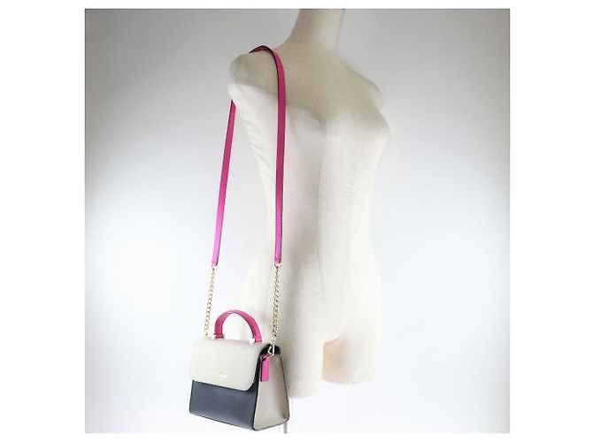 Borsa a spalla in pelle 2WAY Kate Spade PXRU6191 Rosa - vista 12