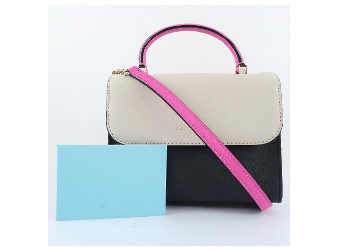Borsa a spalla in pelle 2WAY Kate Spade PXRU6191 Rosa - vista 13