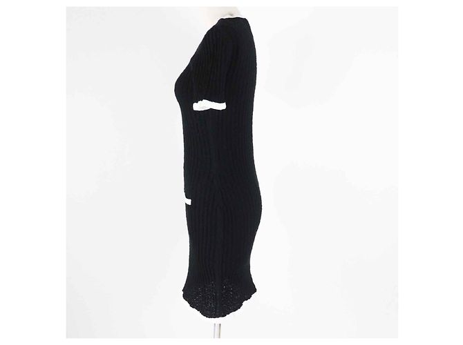 Chanel Baumwollkurzes Kurzarmkleid in zwei Farben - Ansicht 3